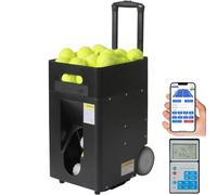 Portable Tennis Ball Machine, Remote & APP Control, Adjustable Angle Speed Spin, 50-Ball Capacity, Solo Training for Beginners