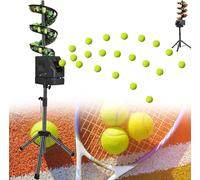 Portable Tennis Ball Machine, Single-player Practice Ball Machine, Can Be Shaken/remote Controlled/frequency Adjusted Tennis/Pickleball, for Adults Children, 33-Ball Capacity