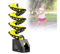 Portable Tennis Ball Machine with Remote Control, Adjustable Speed & Spin, Practice Serve Launcher for Solo Training, Adult Tennis Trainer.