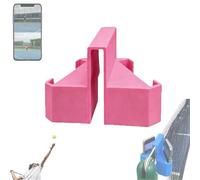 Portable Tennis Camera Mount - Net & Fence Clip, Secure Clip-On Shot Mount, for Tennises/Baseball Match Recording Training Live Streaming, Fits Most Phones(Pink)
