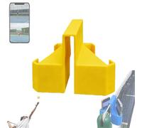 Portable Tennis Camera Mount - Net & Fence Clip, Secure Clip-On Shot Mount, for Tennises/Baseball Match Recording Training Live Streaming, Fits Most Phones(Yellow)