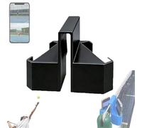 Portable Tennis Camera Mount - Net & Fence Clip, Secure Clip-On Shot Mount, for Tennises/Baseball Match Recording Training Live Streaming, Fits Most Phones(Black)