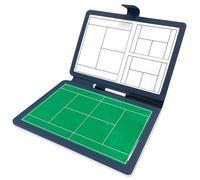 Portable Tennis Coaching Board, Magnetic Display for Training, Foldable Design with 2 Water-Based Pens for Easy Player Change Instructions