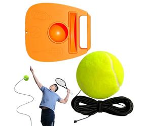 Portable Tennis Trainer, Multifunctional Rebound Ball, Training Tool for Beginners Sport Exercise, Compact Outdoor Indoor Accessory for Skill Improvement and Daily Workout Sessions