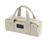 Portable Tent Accessory Bag 35cm for Hiking | Spacious multi-compartment design, separates ropes and pegs, easy gear for access, for rugged outdoor use, khaki or (Gray)
