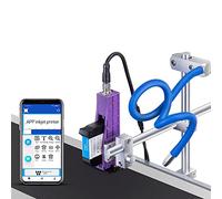 Portable Thermal Inkjet Printer for Automatic Assembly Line, Prints Date/Barcode/QR Code/Logo on Labels, Solves High-Speed Coding Needs