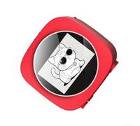 Portable Thermal Label Printer: AI Voice Sticker Maker for Journaling - for mini Photo Printer for Students Teachers - Wireless Connect for iOS for Android - 88x88mm Red(Red)