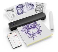 Portable Thermal Printer Tattoo Stencil - Bluetooth wireless transfer machine supports A4 A5 sizes of 8.5 x 11 letters - perfect for business tattooists, home travel, office