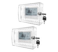 Portable Thermostat Box Clear Acrylic Guard Lockable with Keys Wall Box Cover Transparent Thermostat Protector