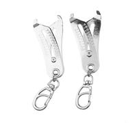 Portable Thread Size Verification Tool for Nut and Bolt Identification - Aluminum Alloy & Hardened Stainless Steel Gauge with Keychain, Me