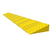 Portable Threshold Ramps, Wheelchair Ramp, Door Threshold Ramps, Non-Slip Threshold Wheelchair Ramp, Cuttable, for Threshold Wheelchair Scooter Sweeping Robot ( Color : Yellow , Size : 100x21.5x10cm )