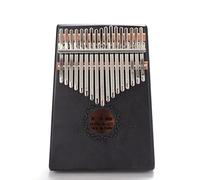 Portable Thumb Piano 17 Key Wood Hand Rest Portable Mahogany African Finger Piano Music Instrument With Instruction Tuning Hammer for Gig Party Kid Beginners Gift E