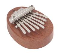 Portable Thumb Piano 8 Keys, Mahogany Wood Mini Kalimba with Alloy Steel Keys, Suitable for Daily Entertainment, Outdoor, School, Party
