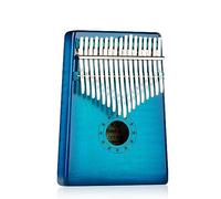 Portable Thumb Piano Instrument 17 Key Kalimba Thumb Piano Natural Mahogany Portable Finger Piano With 7 Gift Accessories Suitable for Children Adult Beginners D