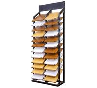 Portable Tile Display Rack for Building Materials & Ceramic Samples, Versatile Retail Stand for Trade Shows, Vendor Events, & Showrooms - Maximize Visibility & Sales