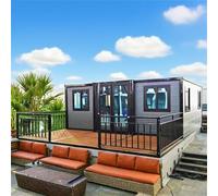 Portable Tiny Home Foldable Prefab House Expandable Modern Container Home | Luxury Prefabricated Mobile Villa | Sustainable Portable Tiny House Modular Cabin for Adults or Office Use 20ft/30ft/40ft