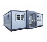 Portable Tiny House 19x20ft Wide Expandable Container House Foldable Home Prefabricated House for Hotel, Shop, Villa, Warehouse, Workshop House to Live in for Adults Mobile Home