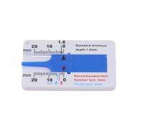 Portable Tire Depth Measuring Tool 0 20mm for Cars and Trucks Compact and Easy to Read (blue single scale)