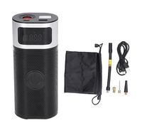 Portable Tire Inflator and Cordless Air Compressor - 150 PSI Max Pressure with 6000 mAh Battery - Automatic Stop Air Pump with LED Emergency Light for Cars Motorcycles and Sports