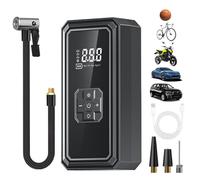 Portable Tire Inflator - Cordless Pump, Digital Compressor | Rechargeable Pressure System, Auto Tool, Vehicle Accessory & Fast Inflation Performance for Bikes Balls SUVs Sedans Camping Gear Outdoor