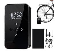 Portable Tire Inflator - Portable Pump with Touch Screen - Automotive Accessory Rechargeable Electric Inflator for Car Tires Bike Truck Camping Travel Home Everything