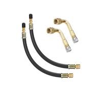Portable Tire Valve Extension Hose - Connector Adapter for Easy Inflation on Cars, Bikes, Scooters, Motorcycles, Trucks, SUVs, RVs, Pickups, Trailers, and Sedans