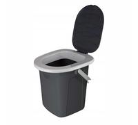Portable Toilet Bucket WC Seat Lid Handle Camping Travel Easy Clean Plastic Festival Reusable Outdoor Toilet (22L)