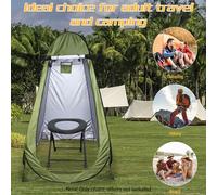 Portable Toilet, Camp Toilet Camping Toilet with Soft Foldable Portable Toilet for Hiking Camping Travel
