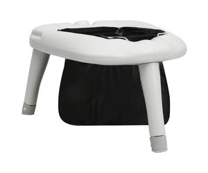 Portable Toilet Foldable Grey Plastic Camping Travel Emergency 48x36x28cm 10pcs