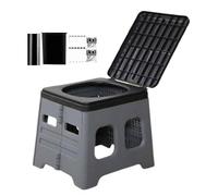 Portable Toilet for Adults - Ergonomic Foldable Travel Pot, Compact and Space-Saving Bathroom Solution, Convenient Personal Care Utility, Lightweight and Easy to Design