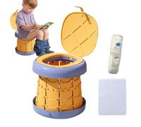 Portable Toilet for - Travel Potty for Potty Training Seat | Easy Clean Foldable Travel Potty for Workout, Splash Guard