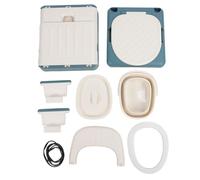 Portable Toilet Odor Proof Foldable Bedside Commode Chair with Armrests for Home Bedroom Outdoor Activities Elderly Pregnant Women Mobility Issues