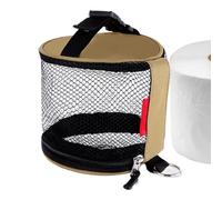 Portable Toilet Paper Holder, Paper Roll Hanger Dispenser, 5.51 Inches Compact Storage Bag for Camping and Travel, Hanging Tissue Organizer to Car Wall Tent Bathroom Use