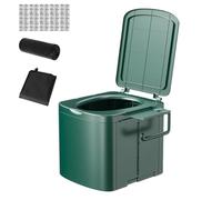 Portable Toilet, Portable Travel Folding Toilet with Trash Bag, Compact Heavy Duty Side Storage Bracket Training Seat for Boating Rv Kids Truck Beach Adults Car