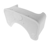 Portable Toilet Squat Stool with Storage Compartment White Plastic