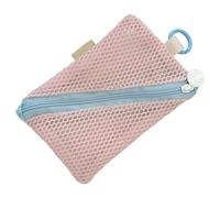 Portable Toiletry Bag Mesh Coin Pouches Lightweight and Practical Change Bag Small Item Organized for School Or Daily Use Purple Makeup Organizer