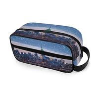 Portable Toiletry Bag Snow New York City Travel Wash Bag Multifunction Cosmetic Bag Makeup Pouch Storage Bag for Women Men Boys Girls