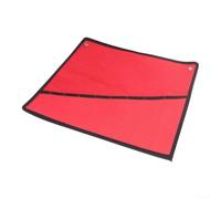 Portable Tool Pouch Roll Up for Auto Repair Shop(Plum Style 10pcs6-27) | Thick 600D Oxford cloth, wear resistant, 10 individual pockets, red color, auto repair ready