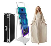 Portable Touch Screen DSLR Photo Booth with RGB Light for Wedding Parties and Events