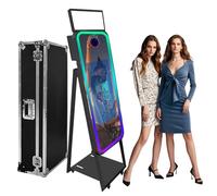 Portable Touch Screen DSLR Photo Booth with RGB Light for Wedding Parties and Events