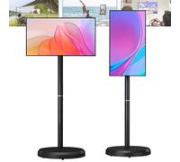 Portable Touch Screen Monitor, 21.5 Inch Smart Rolling TV, 1080p Resolution, Built-in Battery, Full Swivel Rotation, Android Operating System