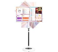 Portable Touch Screen TV 24/27/32 Inch, 4K Android Smart TV On Wheels With Full Swivel Stand, 1080p Incell Display, 8H Battery Life, 4+64GB/8+128GB, Remote Control(32in,8+128GB(4K))