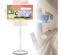 Portable Touch Screen TV with 13MP Camera, Outdoor Swivel Design, Adjustable Floor Stand, Bluetooth and Wi-Fi Support, 24-Inch Adjustable Height and Tilt