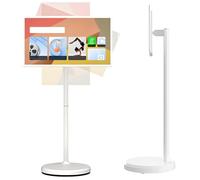 Portable Touchscreen TV, 21.5-Inch Rotatable Screen, Rolling Design with Built-in Battery, 4GB RAM + 64GB Storage, Android OS 13