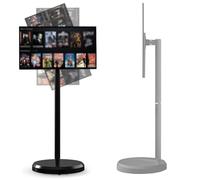 Portable Touchscreen TV, 21.5-Inch Rotatable Screen, Rolling Design with Built-in Battery, 4GB RAM + 64GB Storage, Android OS 13