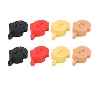 Portable Tours -style Gigs for Noiseless Violin Practice 8PCs Rubber Silent in Khaki Red Yellow Black