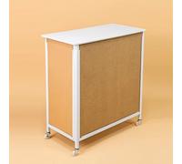 Portable Tradeshow Pop Up Podium Table Foldable Promotional Counter Table Retail Bar Table Exhibition Advertising Display Banner Stand Supermarket Tasting Table Reception Event Desk with S