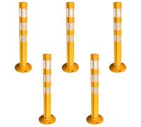 Portable Traffic Cones 2 4 5 10 12 24 Pack Reflective Safe Bold Posts for Driveway Ga Walkway Flexible Yellow Parking Bers