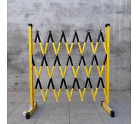 Portable Traffic Fence with 2 Wheels, Red Pedestrian Safety Barrier for Construction Sites, 1.2x6m Guardrail, Durable & Easy to Move