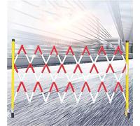 Portable Traffic Guards - 5m Retractable Folding Scissor Bar for Outdoor Use, Durable Safety Barrier for Gas Stations, Schools, Malls - Easy Setup & Highly Visi